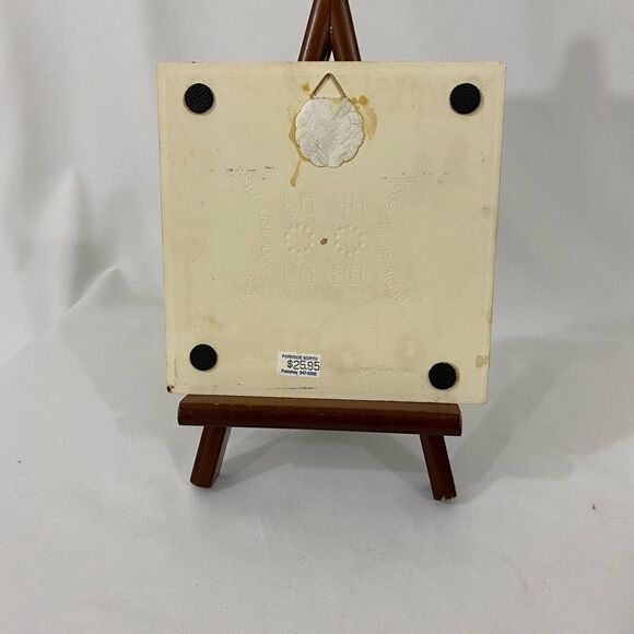 Vintage Month August Nancy DeYoung H&R Johnson Ceramic Calendar Tile Trivet - Picture 2 of 2